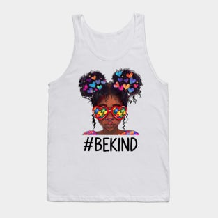 Be Kind Messy Bun Black Girls Tank Top